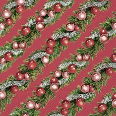 IHR Christmas Garland Red Napkins