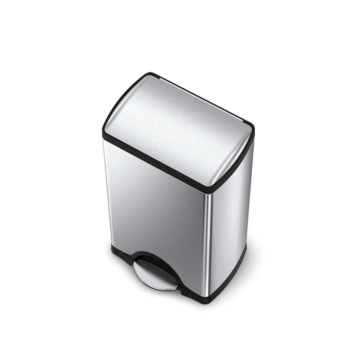 Simple Human Rectangular Pedal Bin 38L - Brushed Stainless Steel