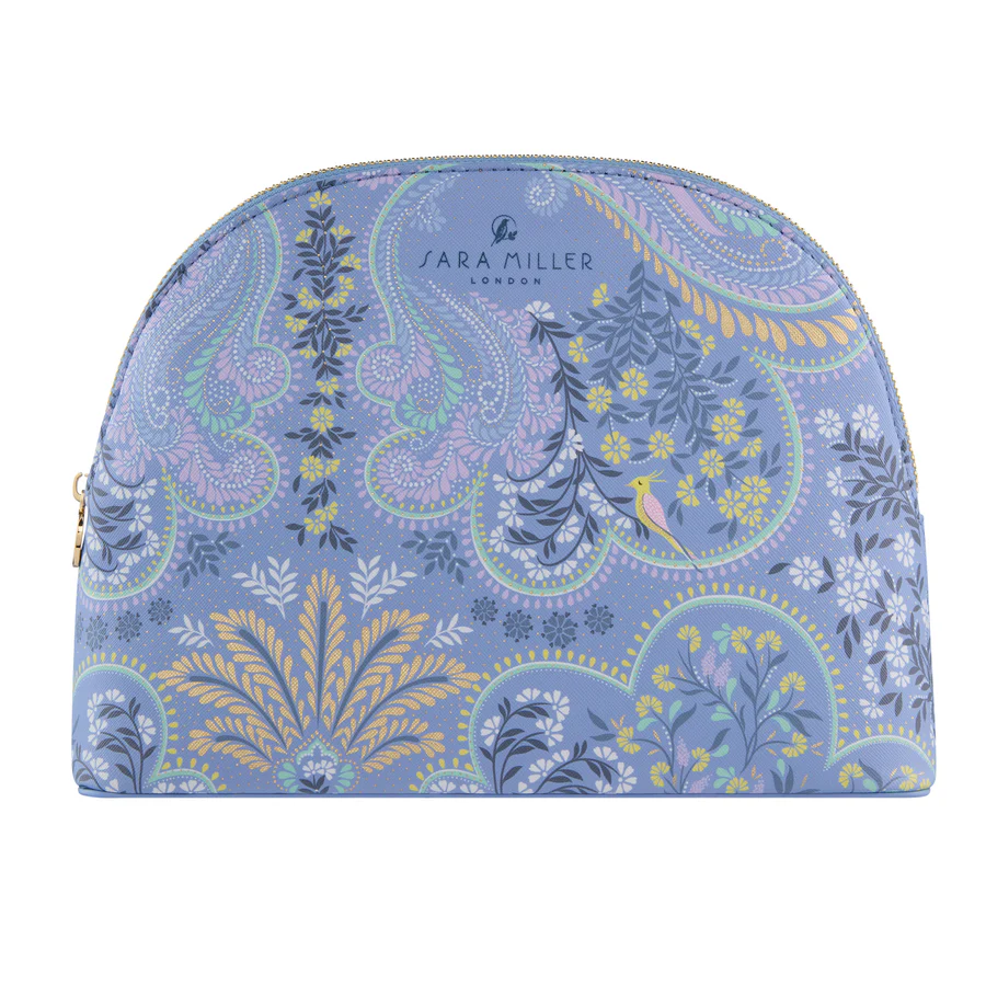 Sara Miller Savannah Blue Large Cosmetic Bag