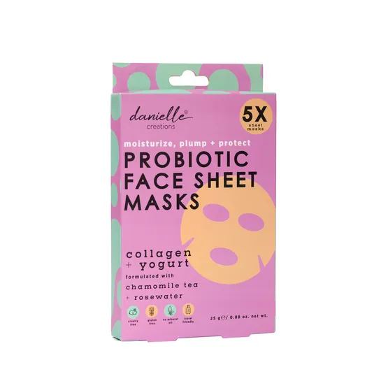 Danielle Creations Probiotic Face Sheet Mask - 5 Pack