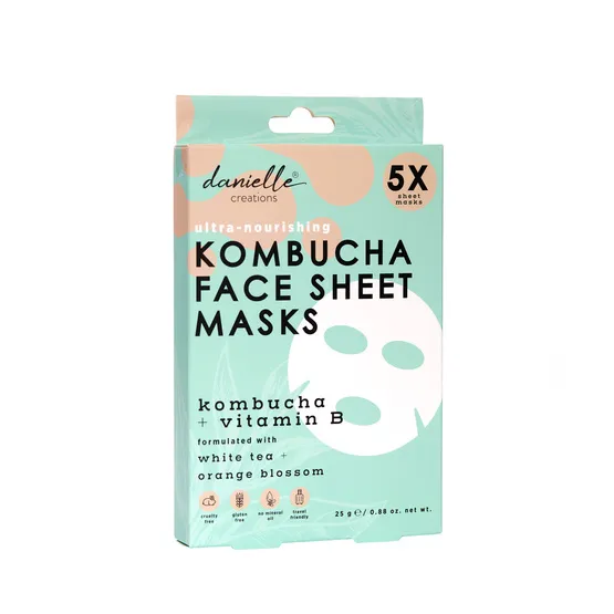 Danielle Creations Kombucha Face Sheet Mask - 5 Pack