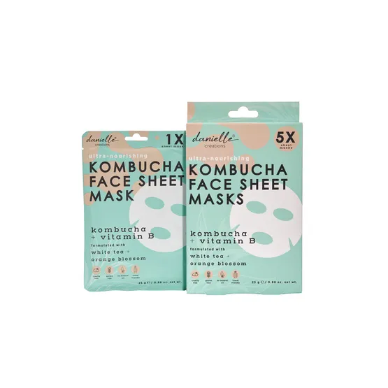 Danielle Creations Kombucha Face Sheet Mask - 5 Pack