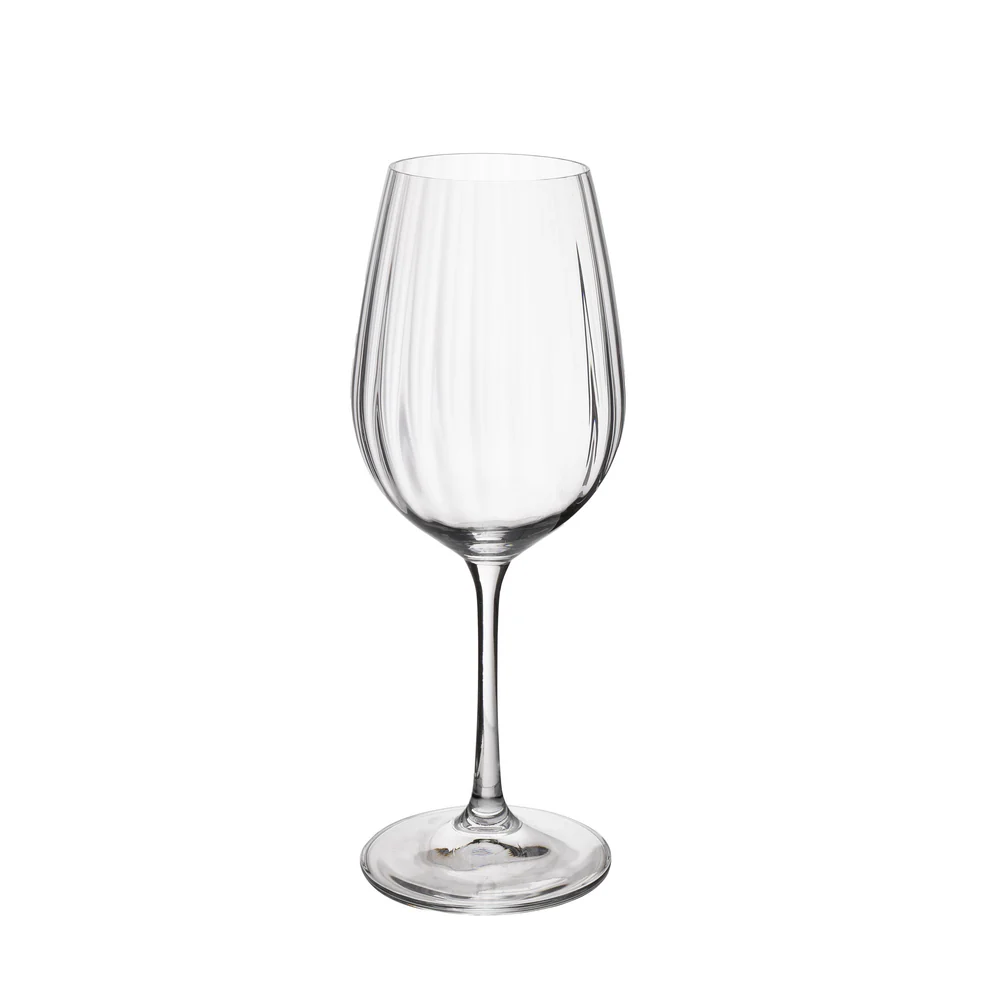 Mikasa Treviso Crystal White Wine Glasses Set of 4