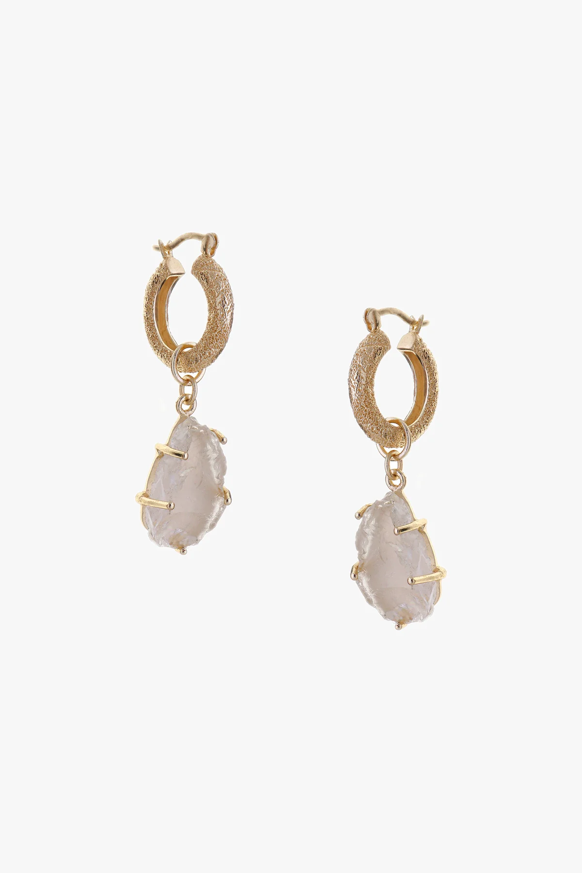 Tutti & Co Quartz Earrings Gold