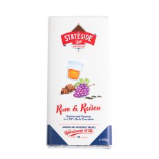 Stateside Rum & Raisin Dark Chocolate 100g