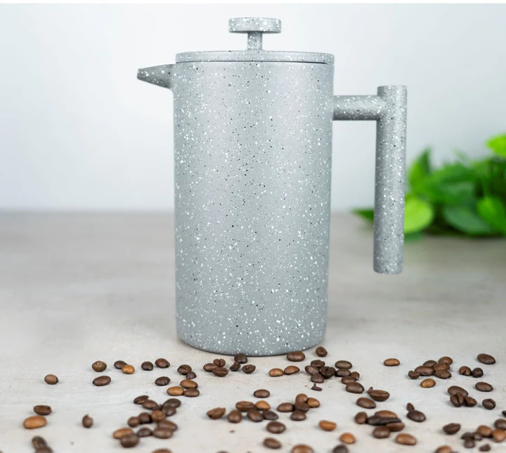 Café Olé Straight Sided Cafetiere - Grey Granite