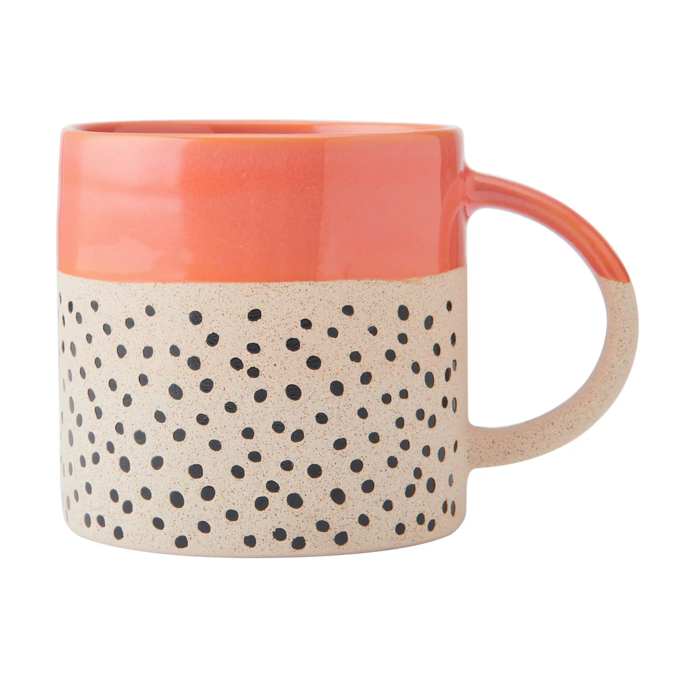 Mikasa Wax Resist Orange Glaze Mug 390ml