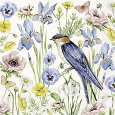 IHR Napkins Spring Blooms Cream IHR Napkins Spring Blooms Cream