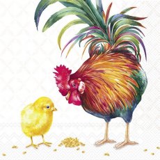 IHR Napkins Rooster & Chick IHR Napkins Rooster & Chick