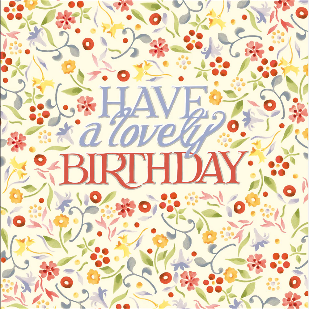 Emma Bridgewater Spring Floral Have A Lovely Birthday Card