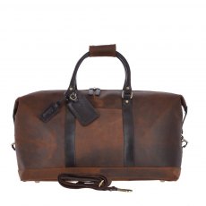 Ashwood Leather Weekender Bag Brown Marcus