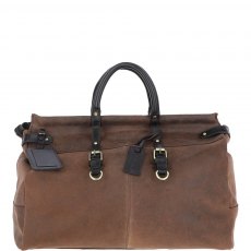 Ashwood Leather Holdall Oily Brown Gladstone