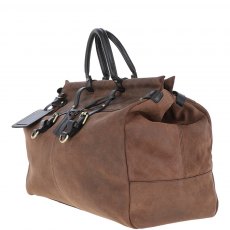 Ashwood Leather Holdall Oily Brown Gladstone