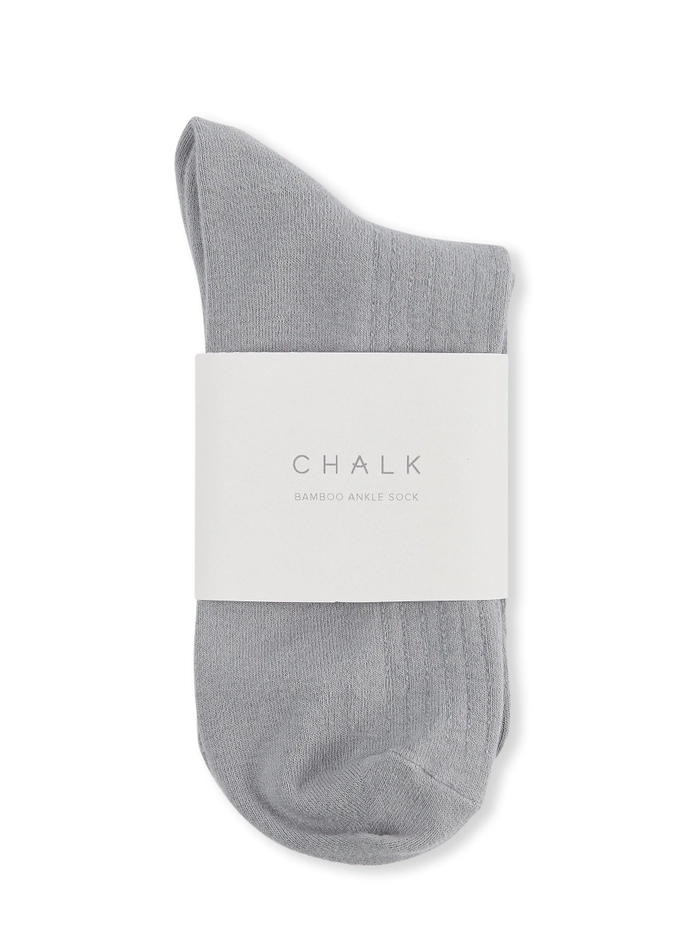 Chalk Bamboo Ankle Socks Grey