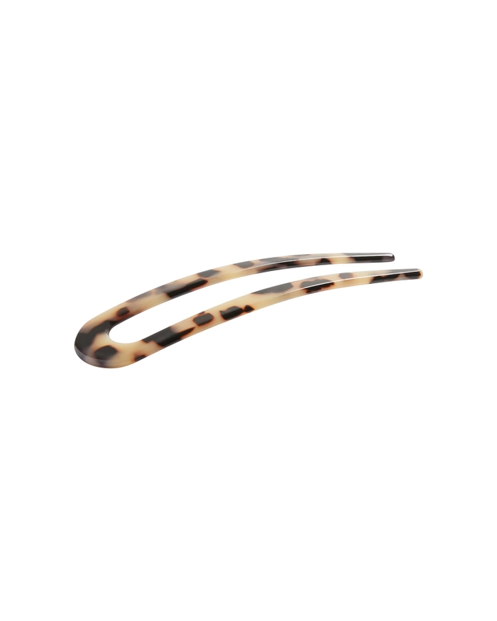 Chalk Medium Hair Pin Light Tortoiseshell