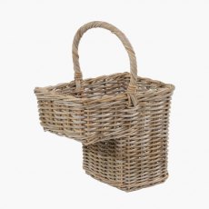 Pacific Tobs Grey Kubu Rattan Stair Basket Large Pacific Tobs Grey Kubu Rattan Stair Basket Large