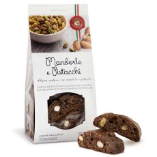 Lago Nero Cantucci Mandorle e Pistacchi, Pistachio, Almond and Chocolate 200g