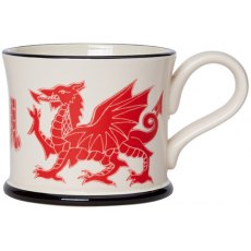 Moorland Pottery Cymru Ddraig Goch Mug