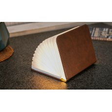 Gingko Smart Book Light - Large Brown Leather