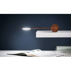 Gingko Octagon One Desk Lamp - Walnut