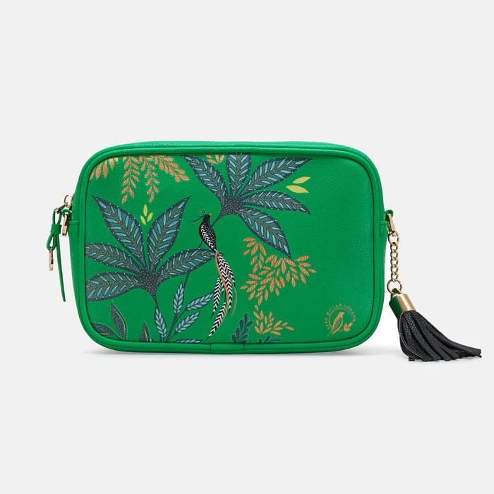 Sara Miller Camera Crossbody Bag- Green Botanic Sara Miller Camera Crossbody Bag- Green Botanic