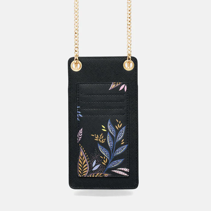 Sara Miller Phone Pouch - Black Botanic Sara Miller Phone Pouch - Black Botanic