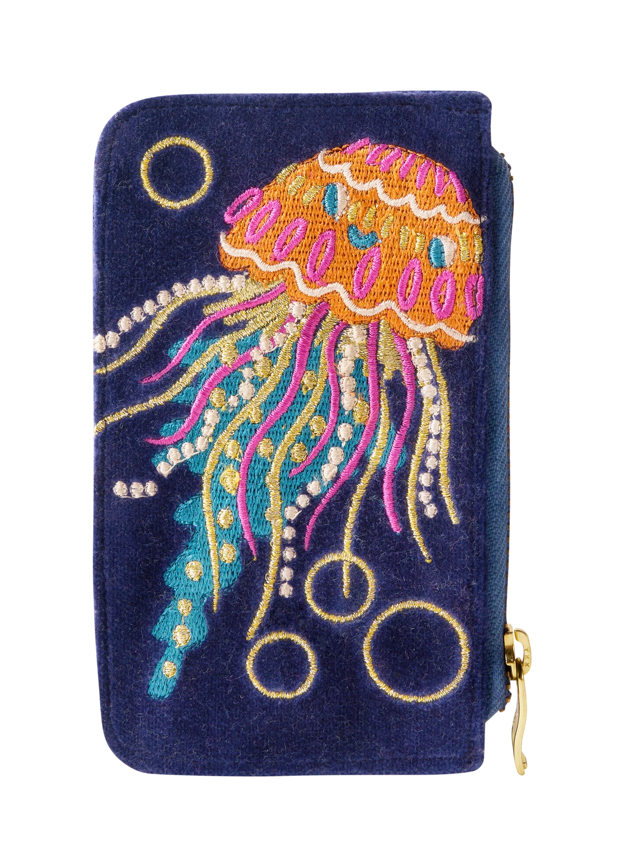 Powder Velvet Card Holder - Jolly Jelly Navy