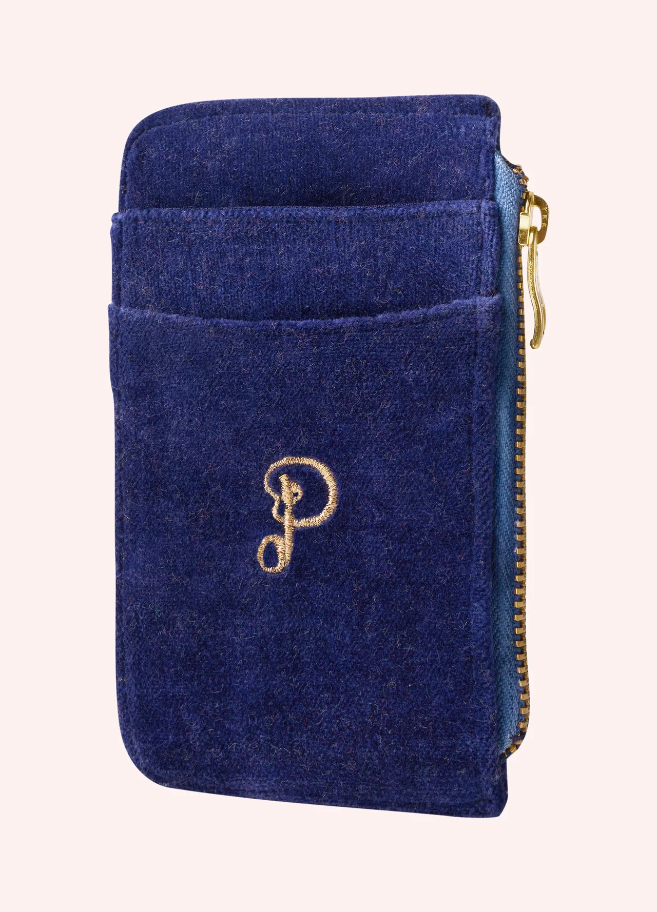 Powder Velvet Card Holder - Jolly Jelly Navy