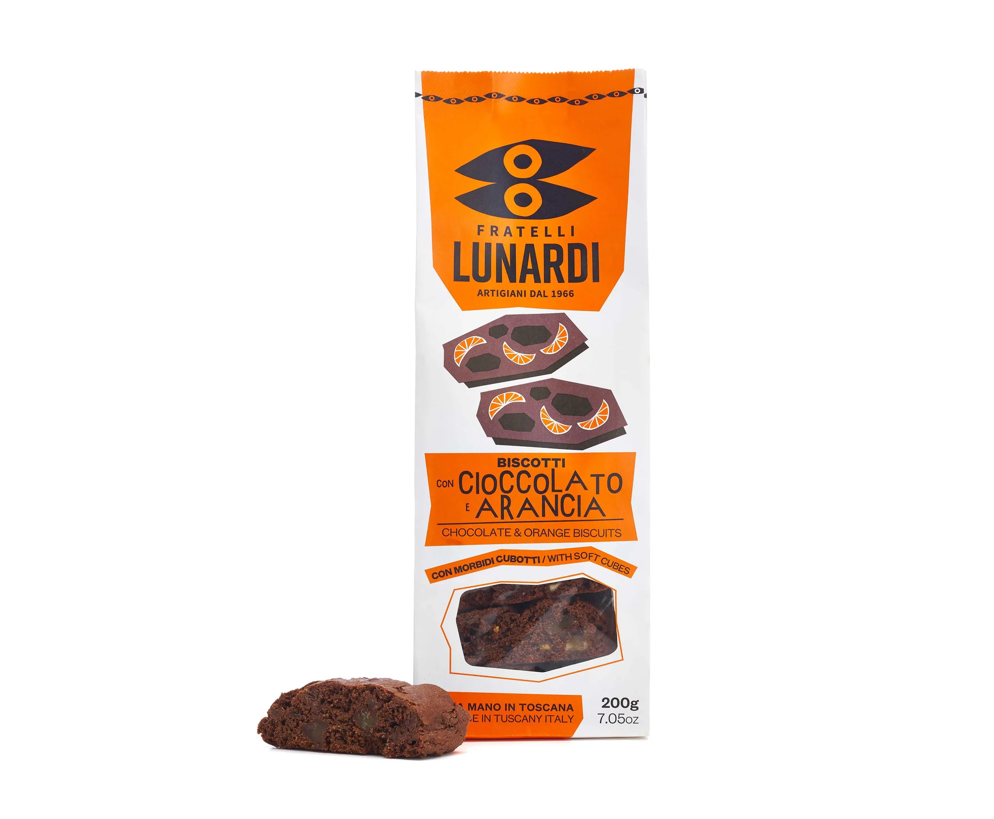 Fratelli Lunardi Chocolate & Orange Cantucci 200g