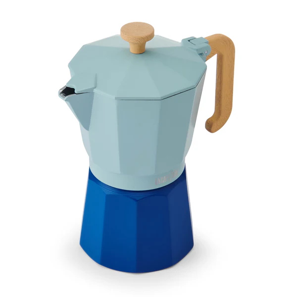 La Cafetière Venice Aluminium Espresso Maker - Sky Blue