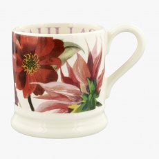 Emma Bridgewater Flowers Red & Pink Dahlia 1/2 Pint Mug