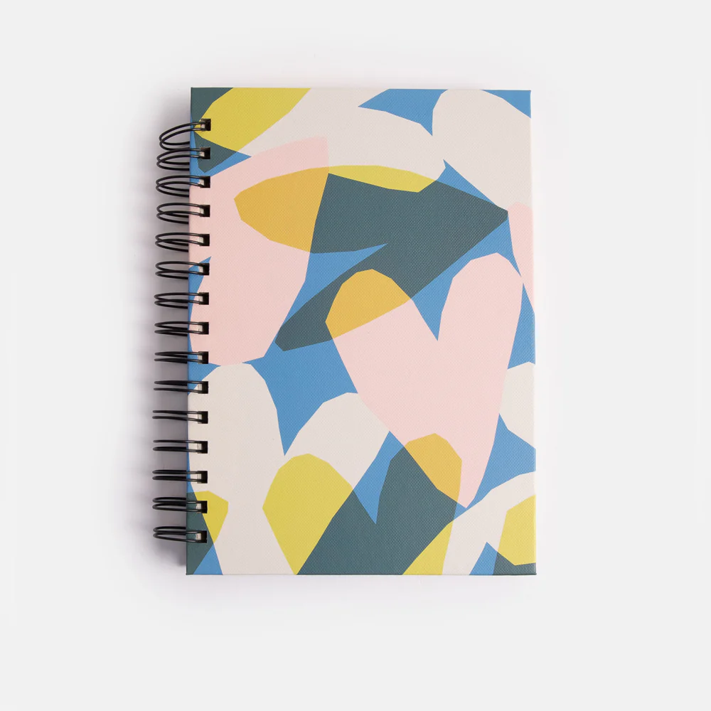 Caroline Gardner Confetti Hearts A5 Spiral Notebook Caroline Gardner Confetti Hearts A5 Spiral Notebook