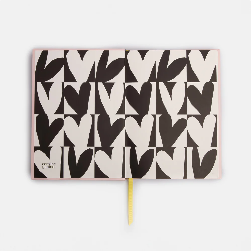 Caroline Gardner Pink Flowers Slim Hardback Notebook Caroline Gardner Pink Flowers Slim Hardback Notebook