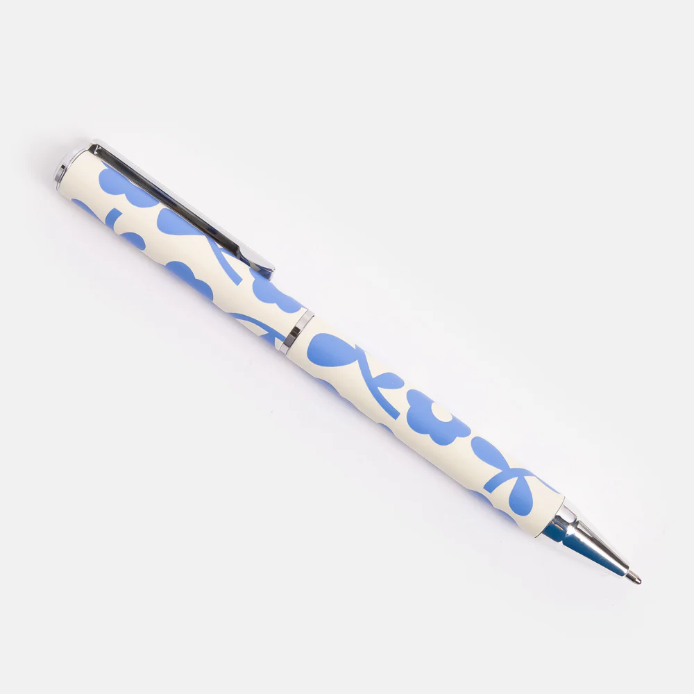 Caroline Gardner Blue Flower Boxed Pen Caroline Gardner Blue Flower Boxed Pen