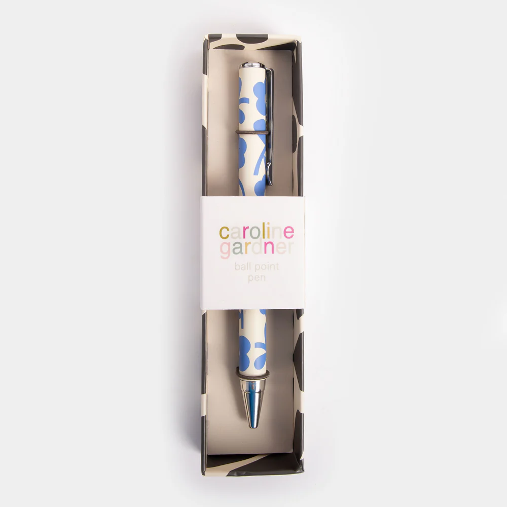 Caroline Gardner Blue Flower Boxed Pen Caroline Gardner Blue Flower Boxed Pen