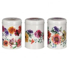 Emma Bridgewater Garden Flowers Set of 3 Round Caddies Emma Bridgewater Garden Flowers Set of 3 Round Caddies