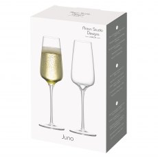 Anton Studio Designs Juno Champagne Flutes Set of 2 Anton Studio Designs Juno Champagne Flutes Set of 2