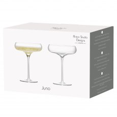 Anton Studio Designs Juno Champagne Saucers Set of 2 Anton Studio Designs Juno Champagne Saucers Set of 2