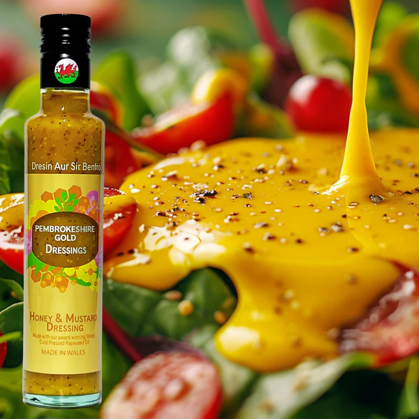 Pembrokeshire Gold Honey & Mustard Dressing 250ml Pembrokeshire Gold Honey & Mustard Dressing 250ml