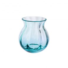 Dartington Crystal Artisan Collection Round Vase - Teal Dartington Crystal Artisan Collection Round Vase - Teal