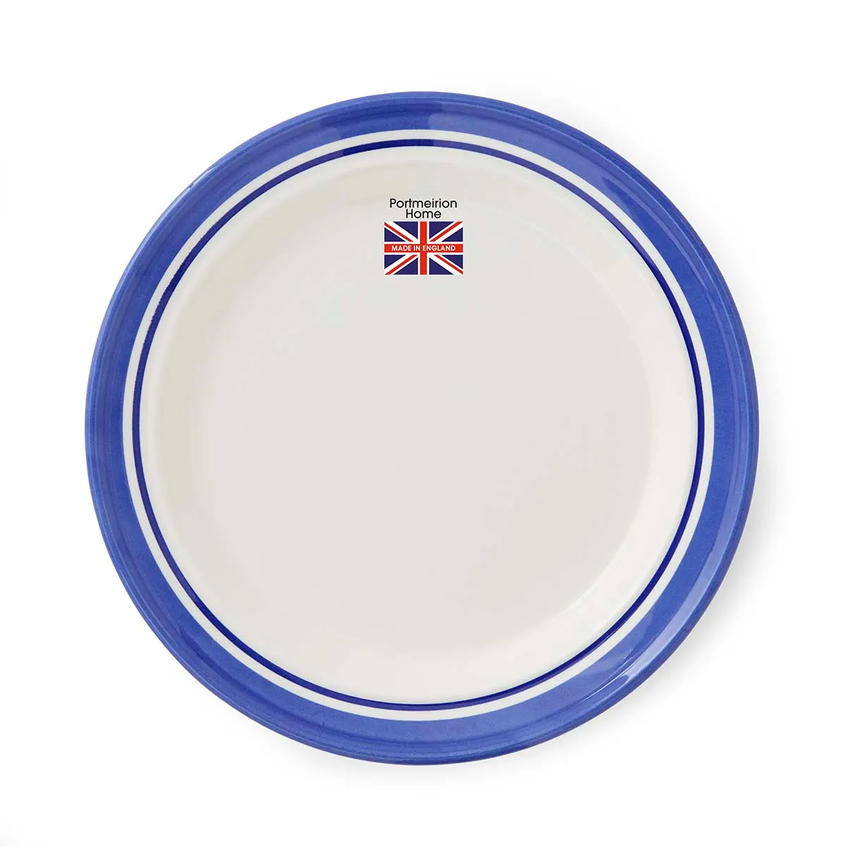 Portmeirion Home Potter's Stripe 10 Inch Plate Blue Portmeirion Home Potter's Stripe 10 Inch Plate Blue