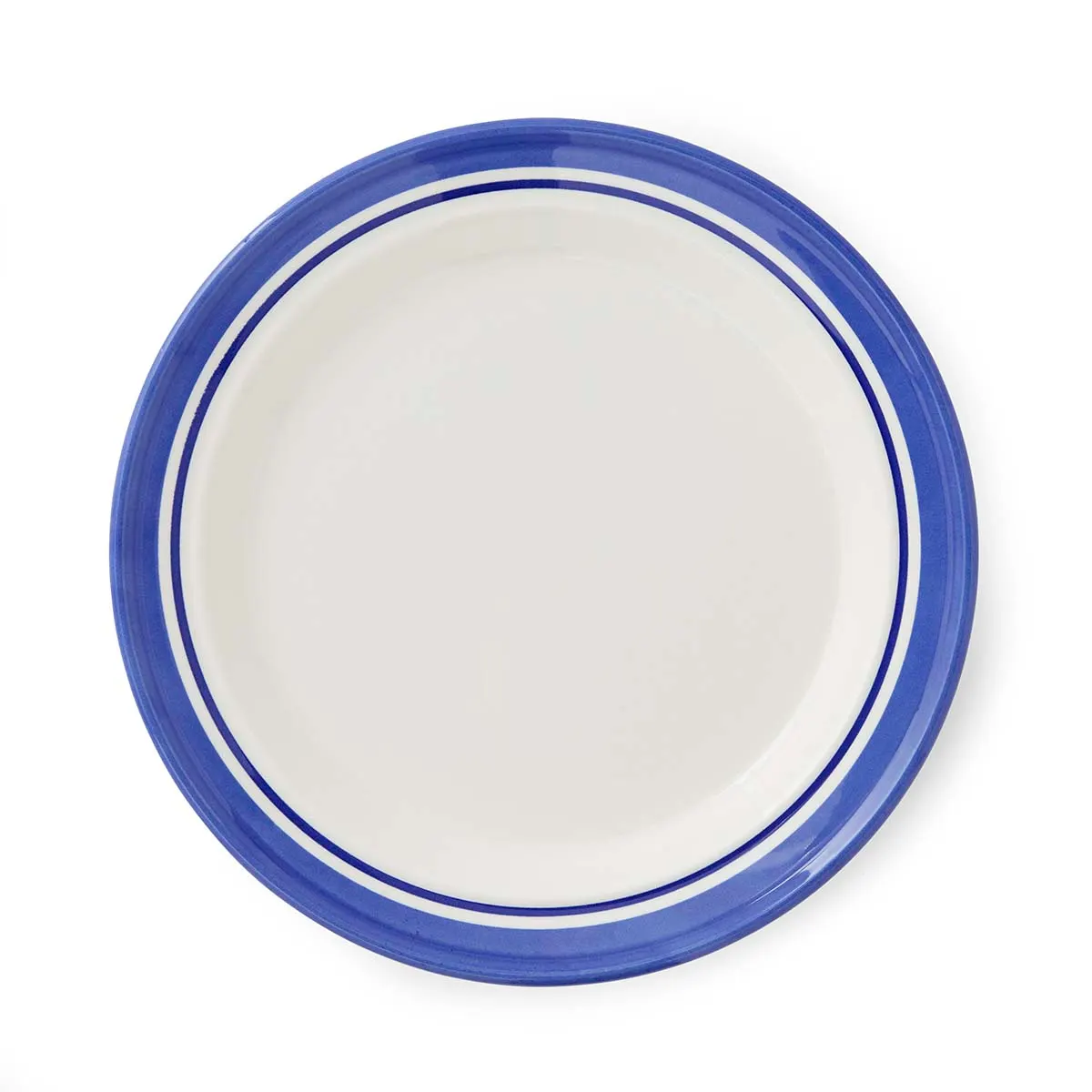 Portmeirion Home Potter's Stripe 8 Inch Side Plate Blue Portmeirion Home Potter's Stripe 8 Inch Side Plate Blue