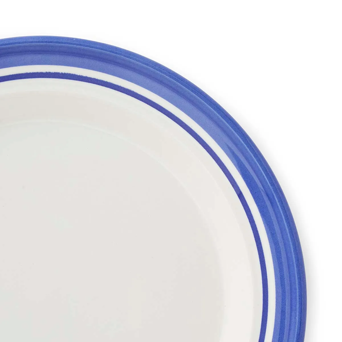 Portmeirion Home Potter's Stripe 8 Inch Side Plate Blue Portmeirion Home Potter's Stripe 8 Inch Side Plate Blue
