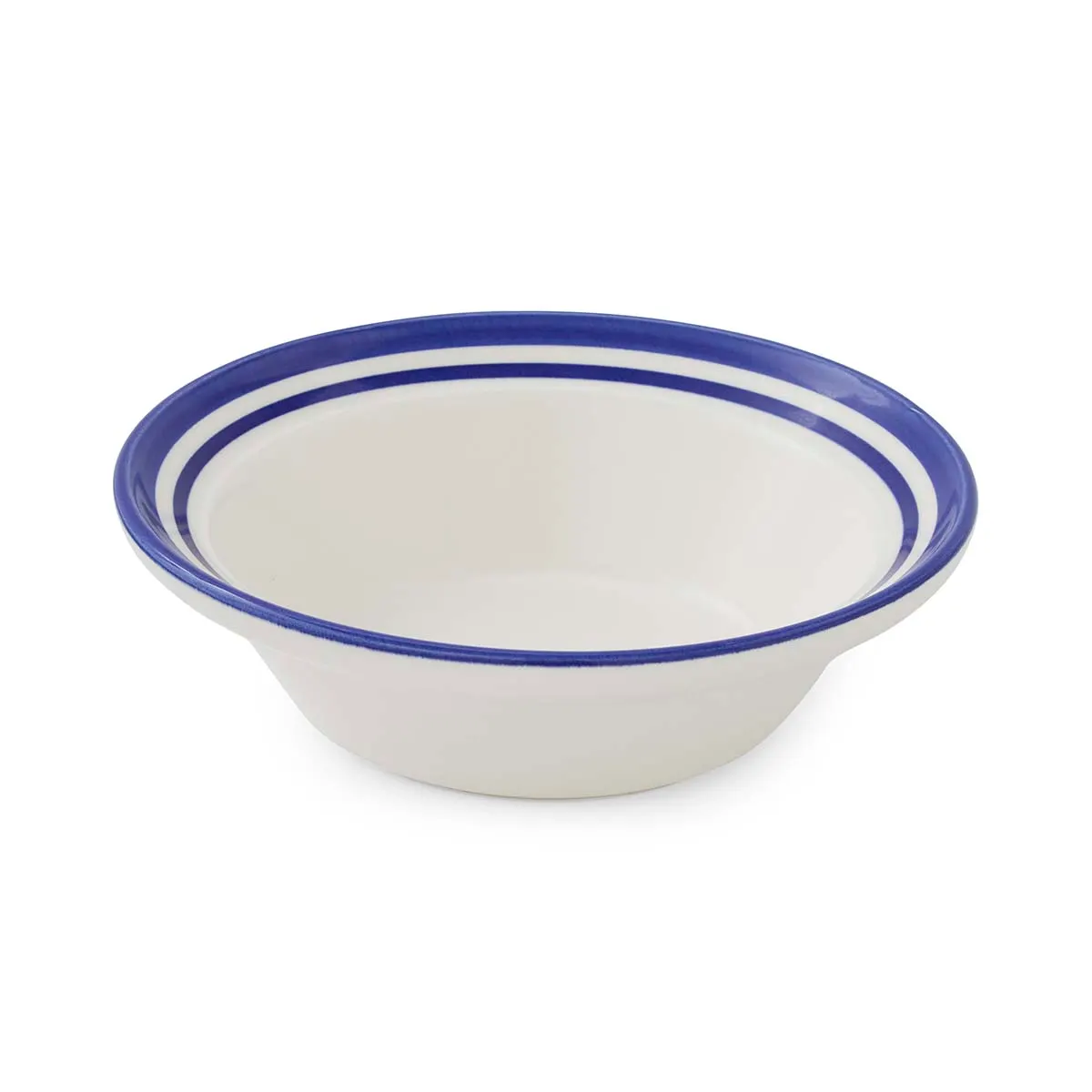 Portmeirion Home Potter's Stripe Oatmeal Bowl Blue Portmeirion Home Potter's Stripe Oatmeal Bowl Blue