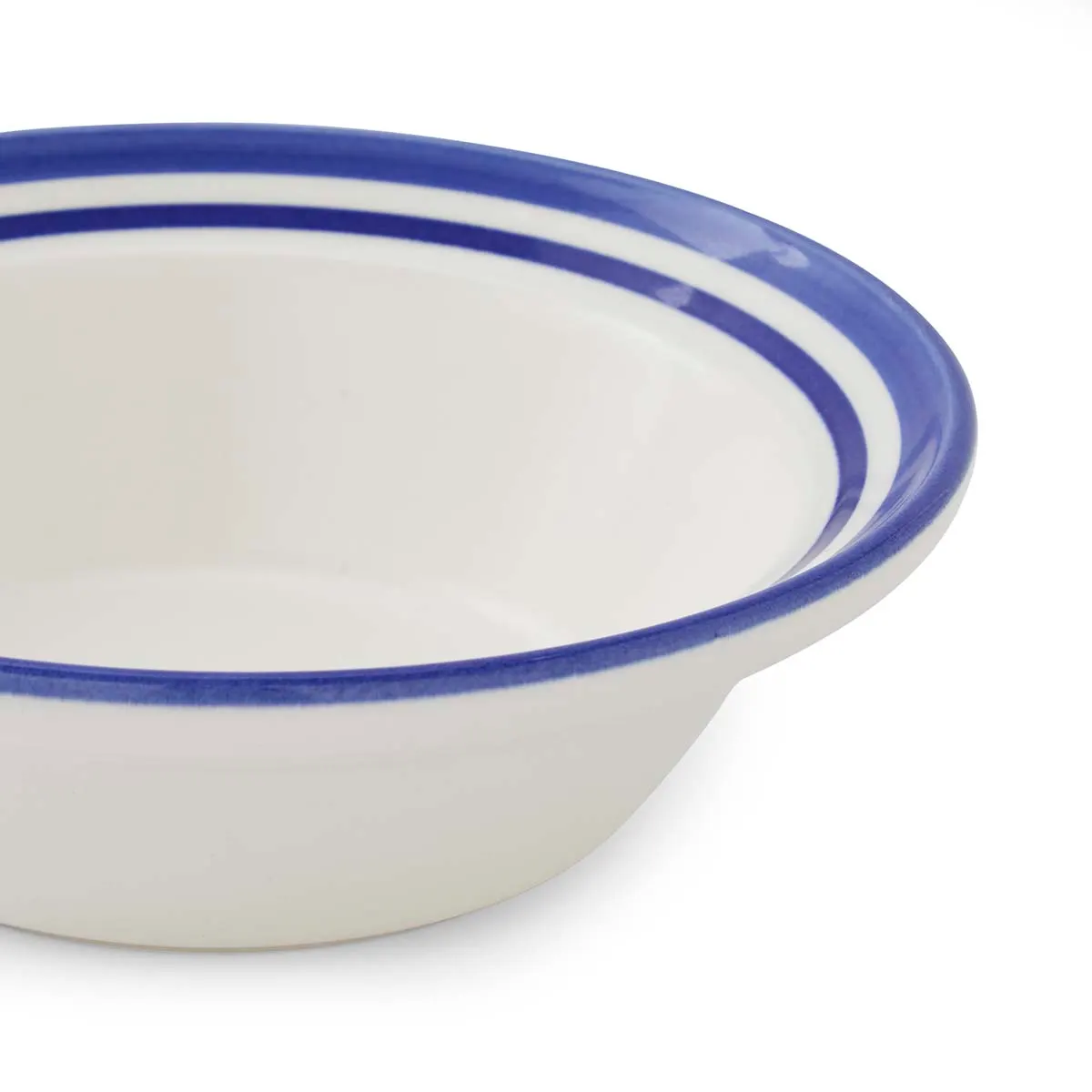 Portmeirion Home Potter's Stripe Oatmeal Bowl Blue Portmeirion Home Potter's Stripe Oatmeal Bowl Blue
