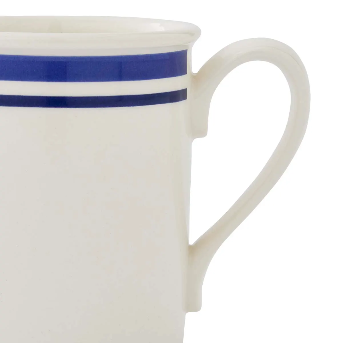 Portmeirion Home Potter's Stripe Breakfast Mug Blue Portmeirion Home Potter's Stripe Breakfast Mug Blue