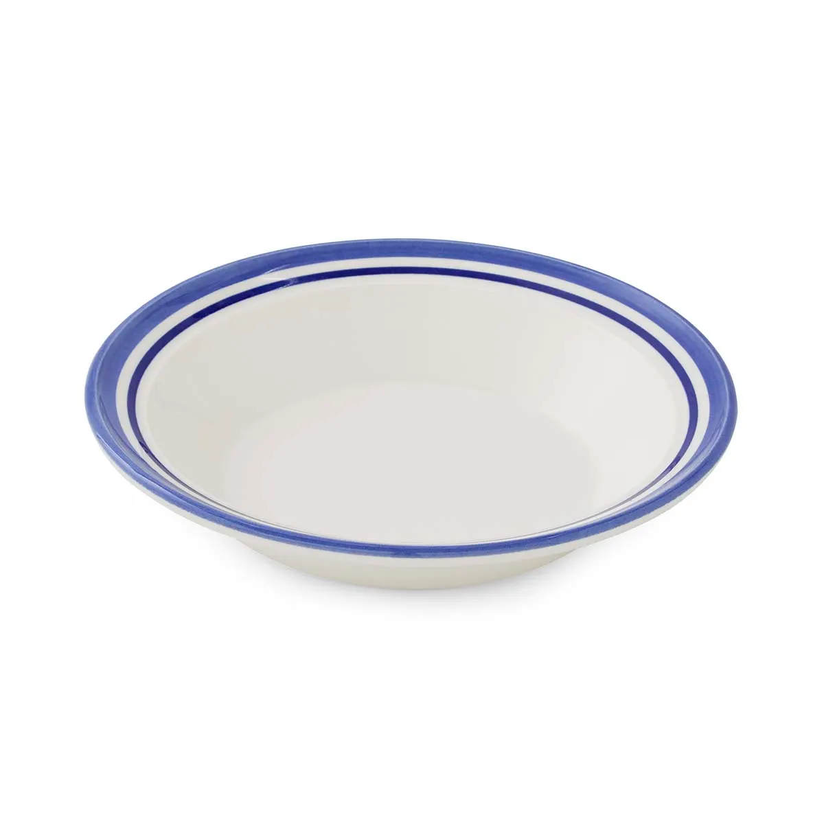Portmeirion Home Potter's Stripe Soup Plate Blue Portmeirion Home Potter's Stripe Soup Plate Blue