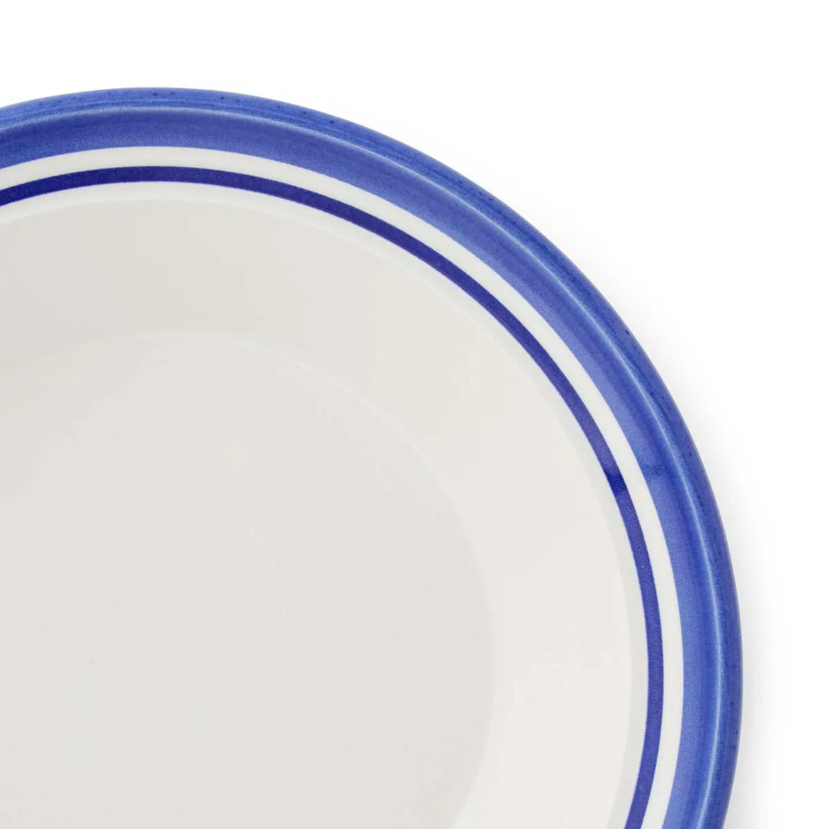 Portmeirion Home Potter's Stripe Soup Plate Blue Portmeirion Home Potter's Stripe Soup Plate Blue