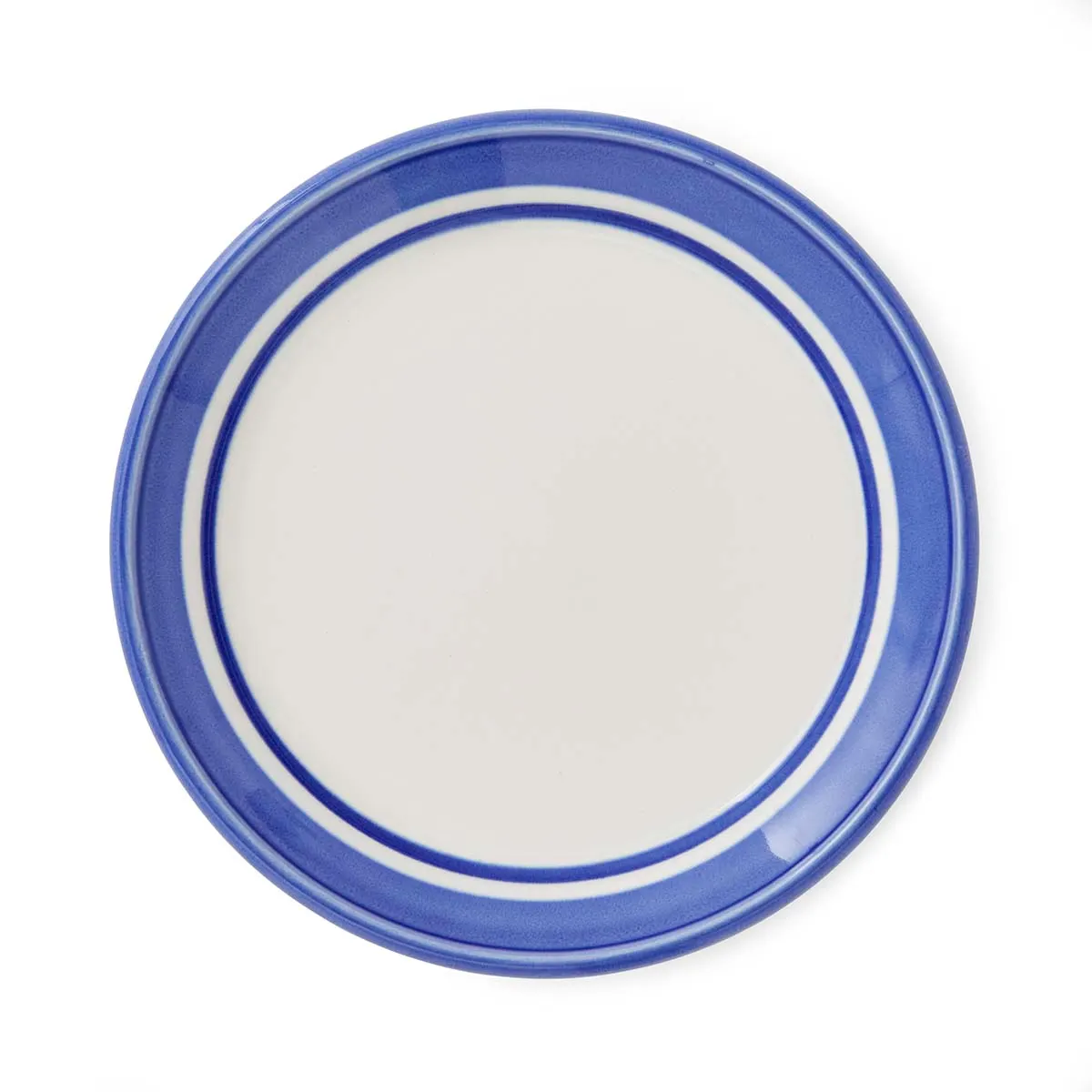 Portmeirion Home Potter's Stripe Bread Plate Blue Portmeirion Home Potter's Stripe Bread Plate Blue