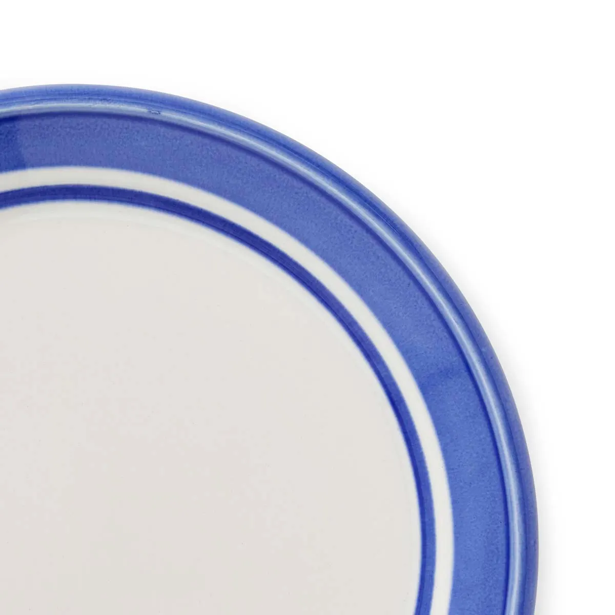 Portmeirion Home Potter's Stripe Bread Plate Blue Portmeirion Home Potter's Stripe Bread Plate Blue